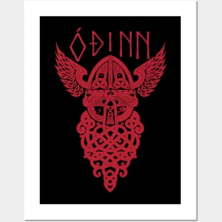 Odin Norse God Pagan Viking Mythology Allfather Posters and Art